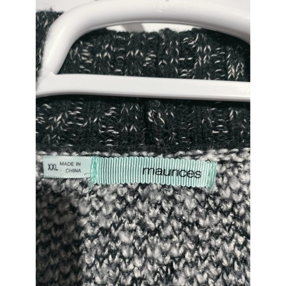 Maurices Cardigan Sweater black and gray woman plus size XXL - Picture 2 of 5